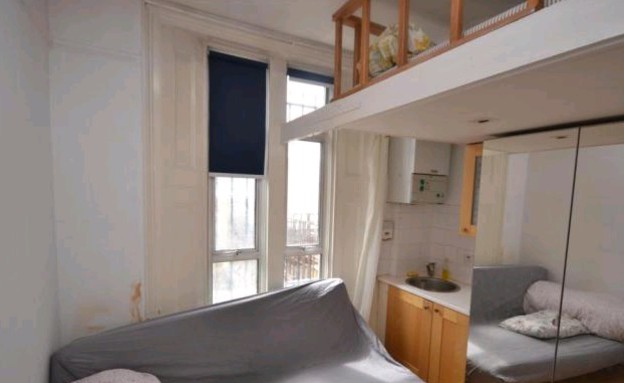 דירה קטנה בלונדון (צילום: www.rightmove.co.uk)