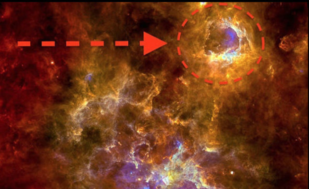 פנים בערפילית (צילום: ESA) פנים בערפילית (צילום: ESA)