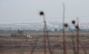 עבודות על גבול הרצועה. ארכיון (צילום: דובר צה"ל)