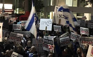 השלט נגד נתניהו (צילום: החדשות)
