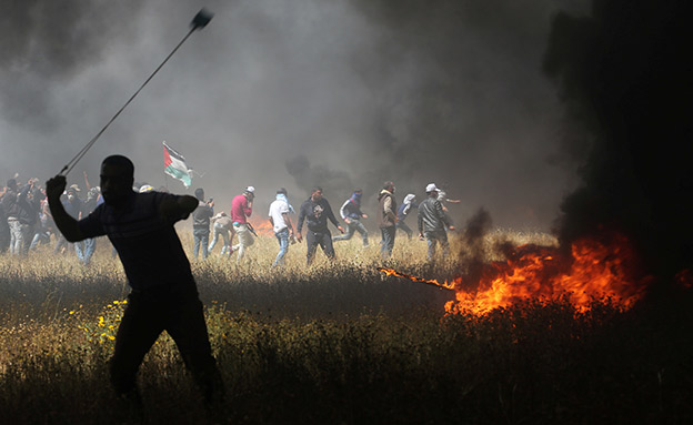 הפגנות ברצועת עזה. ארכיון (צילום: רויטרס, חדשות)