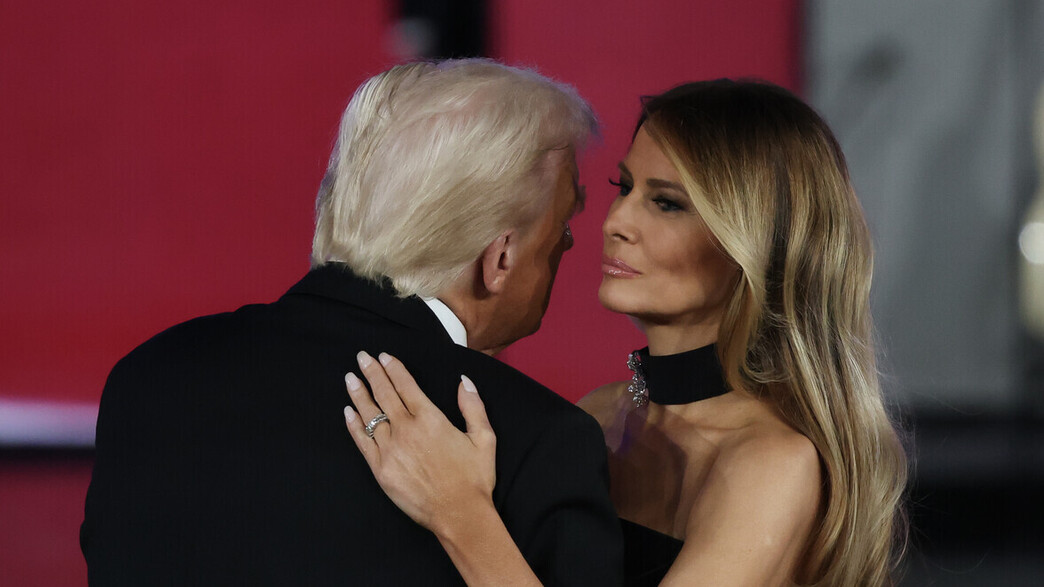 מלניה ודונלד טראמפ, 20.1.25 (צילום: Joe Raedle/Getty Images)