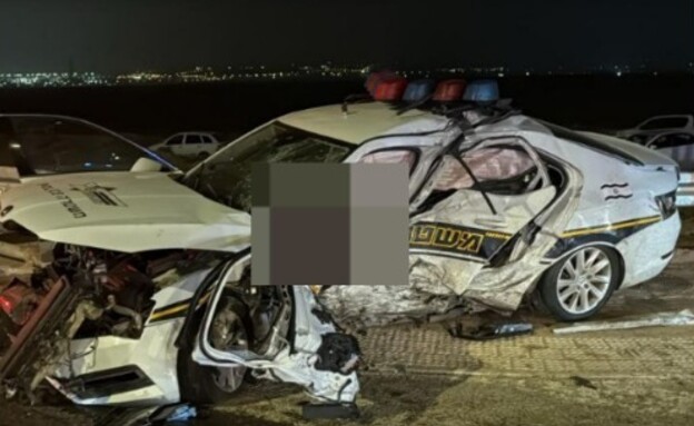 הניידת שנפגעה בתאונה הקטלנית בכביש 25 (צילום: שימוש לפי סעיף 27א' לחוק זכויות יוצרים) הניידת שנפגעה בתאונה הקטלנית בכביש 25 (צילום: שימוש לפי סעיף 27א' לחוק זכויות יוצרים)